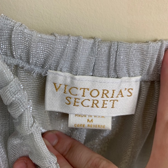 Victorias Secret vintage silver/sparkly mesh pants - Picture 5 of 9